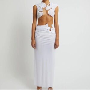 Christopher Esber Venus crop tee and column skirt